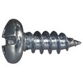 Midwest Fastener Sheet Metal Screw, #10 x 1/2 in, Zinc Plated Steel Pan Head Combination Drive, 100 PK 03186